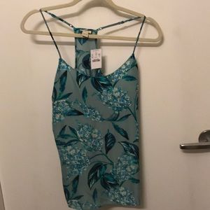 J. Crew Factory spaghetti strap floral tank